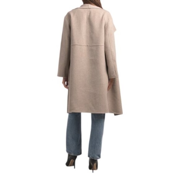 TAHARI Cream Wool Blend Coco Coat - Picture 2 of 2